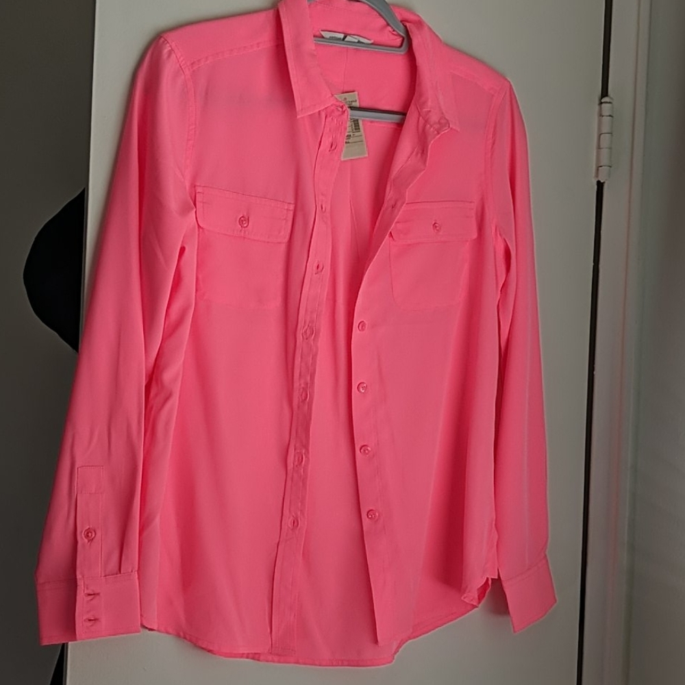 American eagle sheer button down